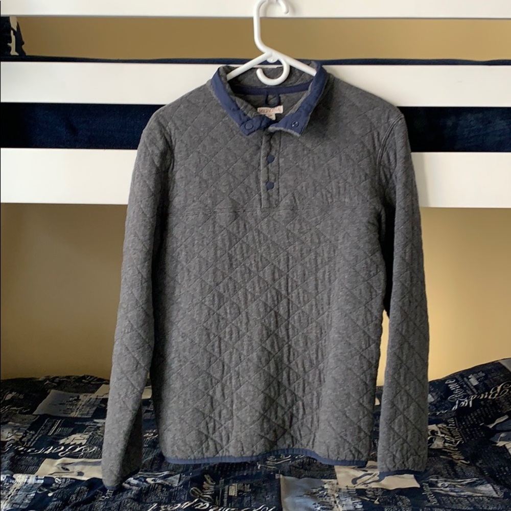 Merona Padded Cotton Sweater Gray